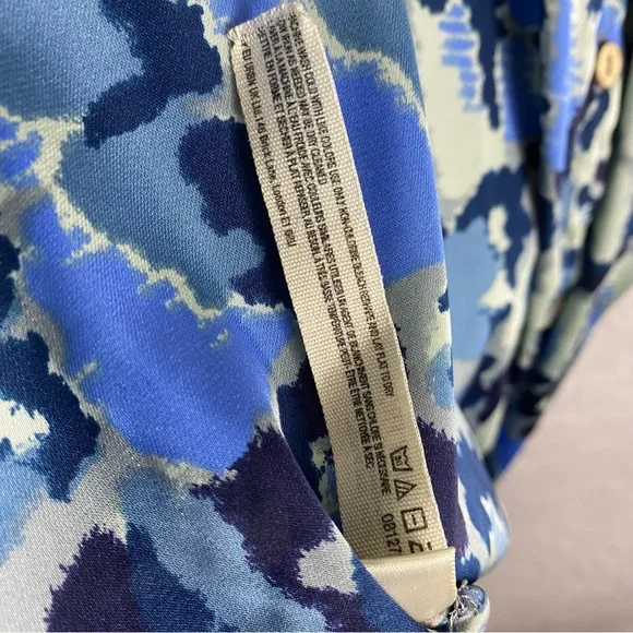 Free People - Goddess Sleep Shirt - Blue Print Large - Picture 9 of 10